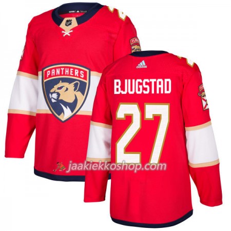 Miehille NHL Florida Panthers Pelipaita Nick Bjugstad 27 Adidas 2017-2018 Punainen Authentic